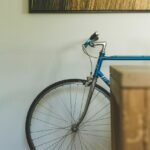 blue and black road bike